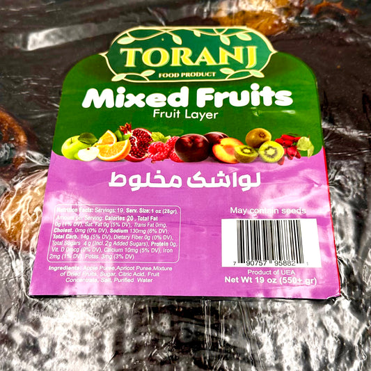Toranj Fruit Layer Lavashak 18 oz (500 g) &amp; 19 oz (550 g)
