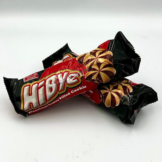 Shirin Asal HiBye Biscuit – Hazelnut Center Filled Cookie 100 g (Pack of 40)