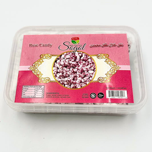 Sogol Rose Candy Noghl  460 g (1 lb)